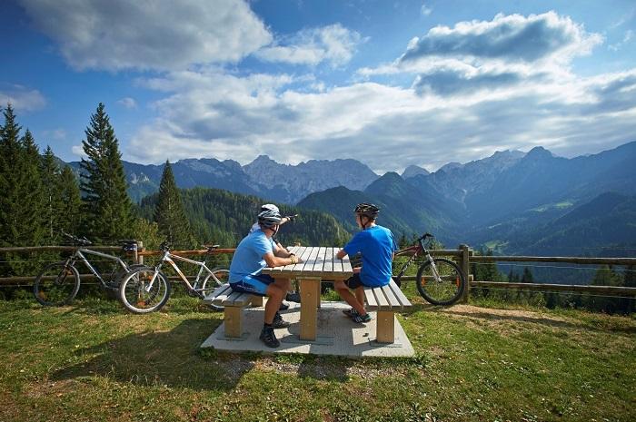 cycling with a view