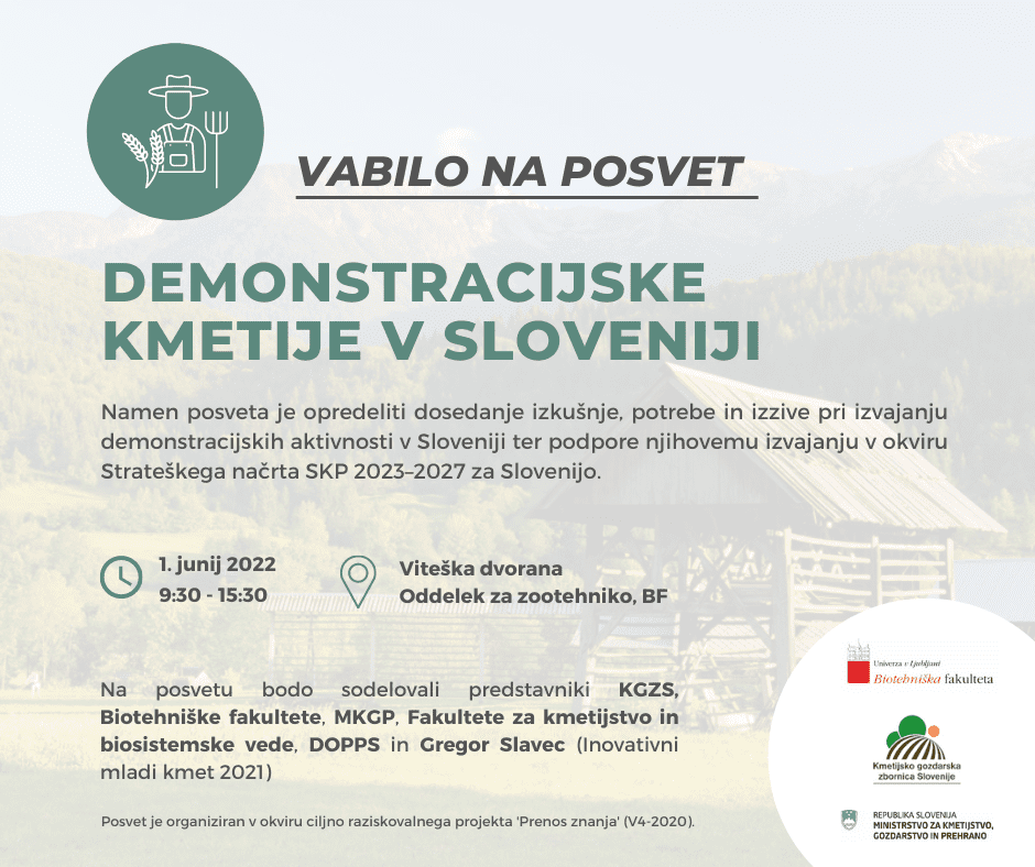Posvet Demonstracijske kmetije v Sloveniji